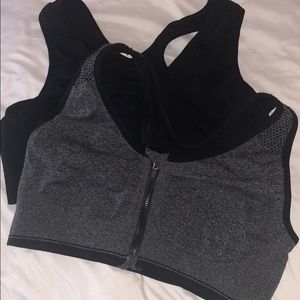 Black and Grey Sport Bras